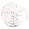 Leather Craft Curve Ruler Drawing Drafting Template Stencil Tool for DIY Projects Belt Aluminum Alloy