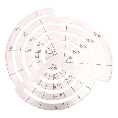 Leather Craft Curve Ruler Drawing Drafting Template Stencil Tool for DIY Projects Belt Aluminum Alloy