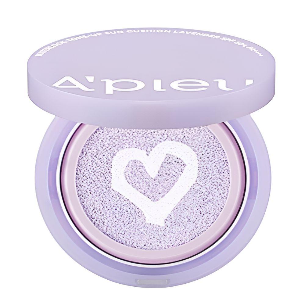 

A’PIEU Waterlock Tone-Up Sun Cushion Lavender SPF50+ PA+++ Brightening Sunscreen Cushion 15g