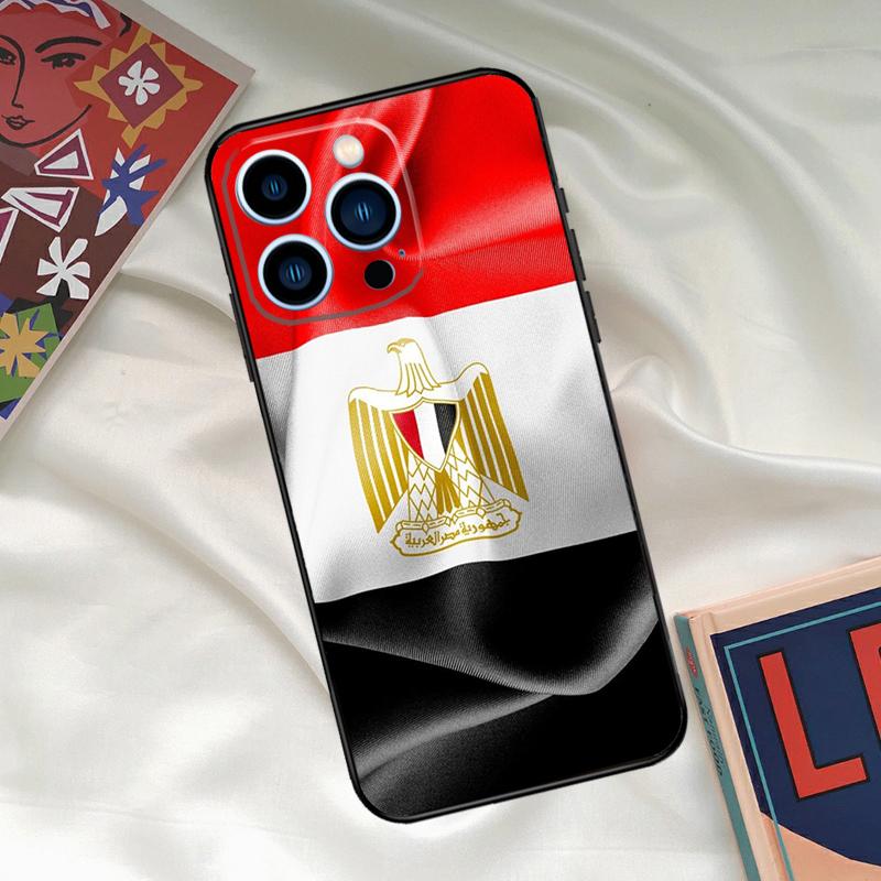 Egypt Flag Case For iPhone 16 15 14 13 12 11 Pro Max XR X XS Max Plus 12 13 Mini Back Cover