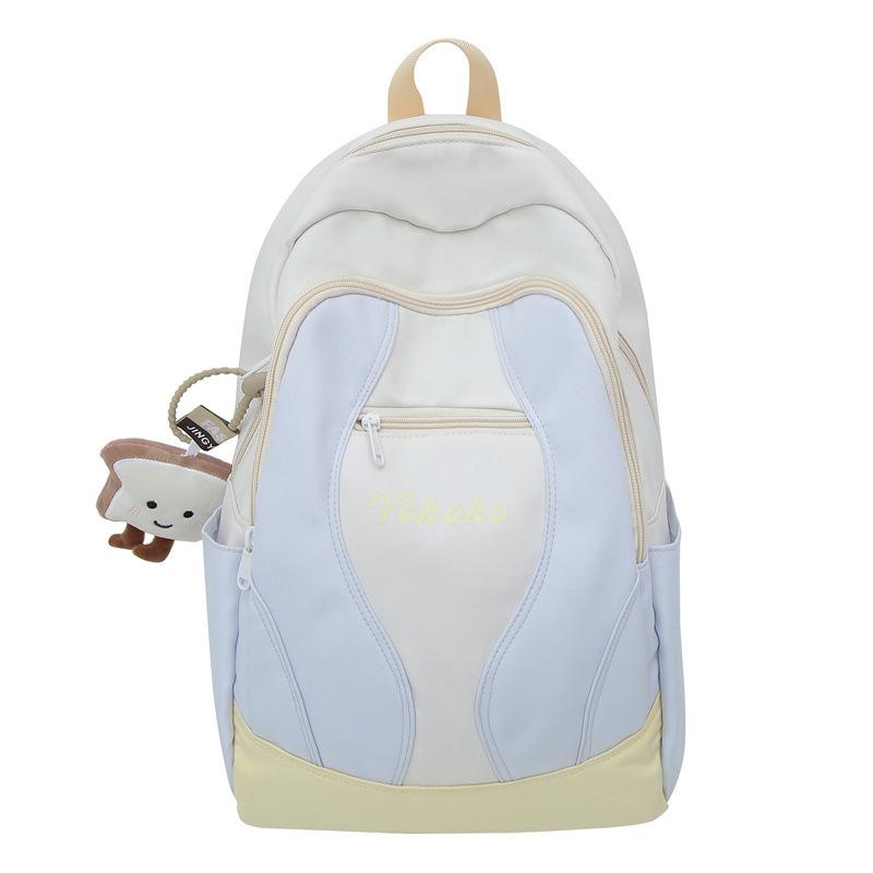 Dopamine student schoolbag high school simple ins high value backpack large capacity bag travel light backpack women