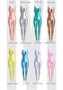 Shiny Oil-Gloss High-Elastic Full Body Shaping Leotard - Plus Size Silky Smooth Tight-Fit Yoga Fitness Wear
