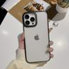 Applicable To Apple 15/14Promax High-transparency Flat Acrylic Metal Lens Frame Apple 15Pro Mobile Phone Case