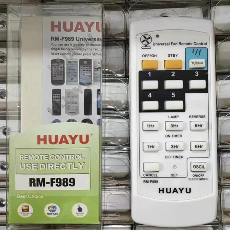 Rm-F989 Universal Fan Remote Controller Fan Remote Control Fan Hub On/Off Timer Speed Controls Easily Carrying