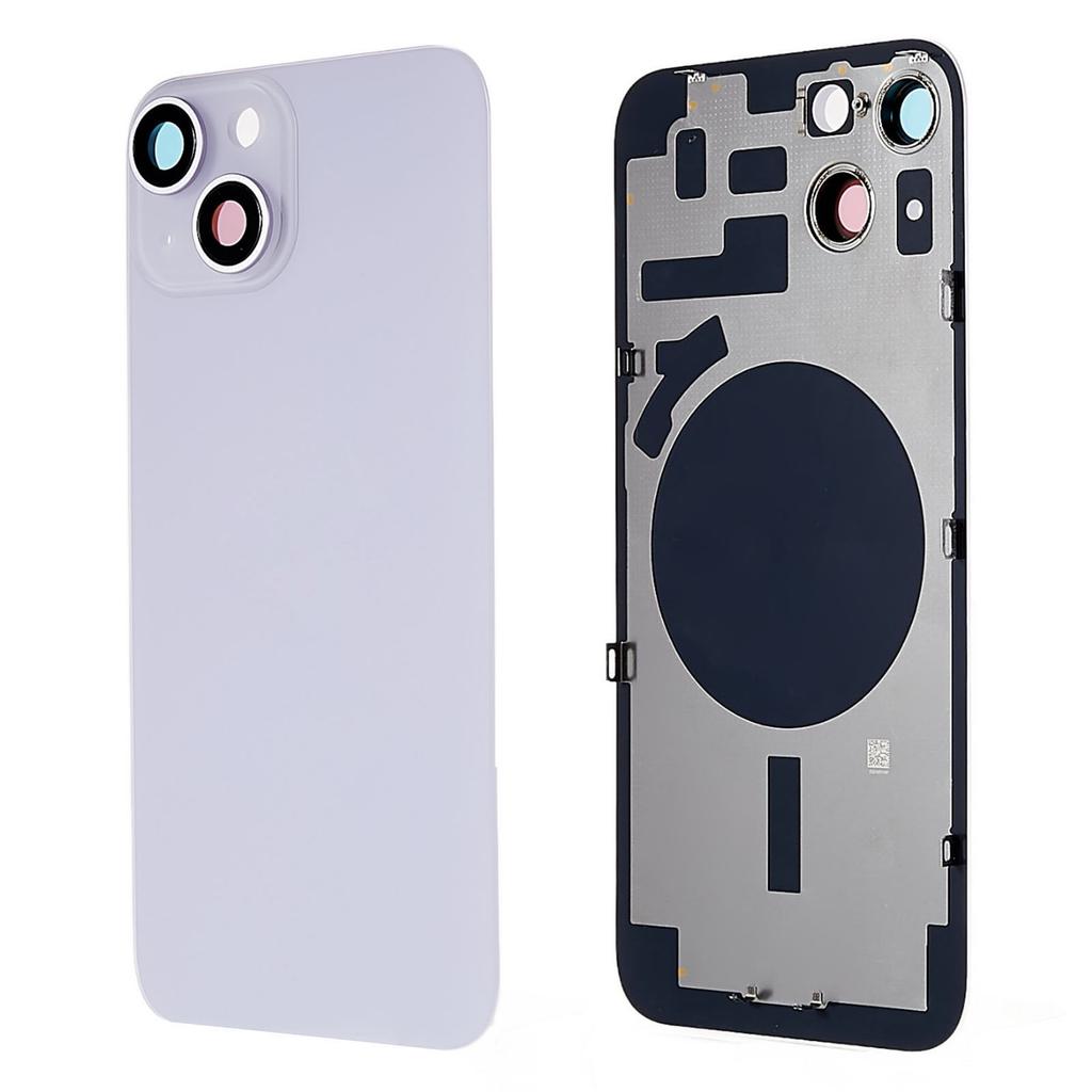 For iPhone 14 Battery Housing with Bracket+Camera Lens Cover+Magnetic Ring Replacement Part (without Logo)