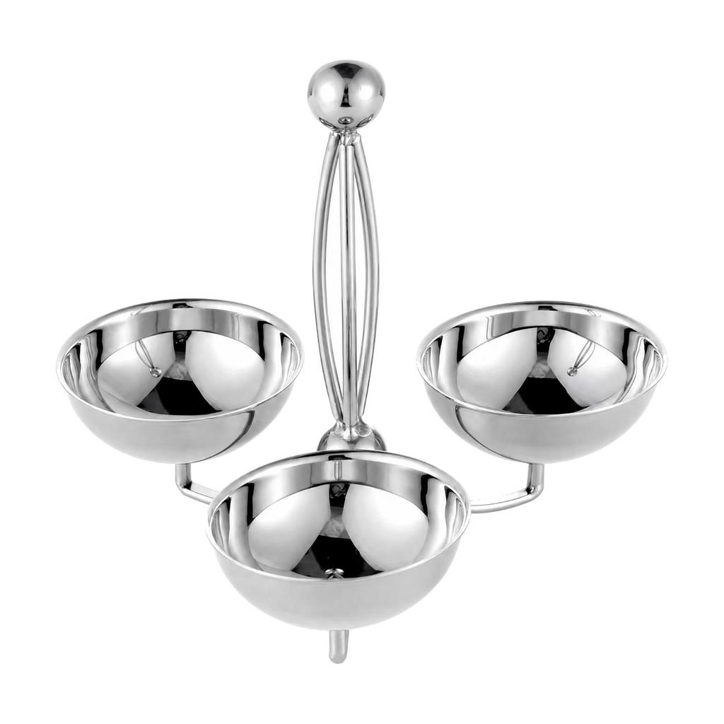 Easy to Clean Round Compartment Serving Dish with Central Support Dishwasher