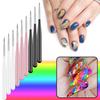 3pcs UV Gel Brush Liner Painting Pen for Manicure Drawing Carving Pen Acrylic Nail Art Line Tips Brushes Pencel Nail Art Tools