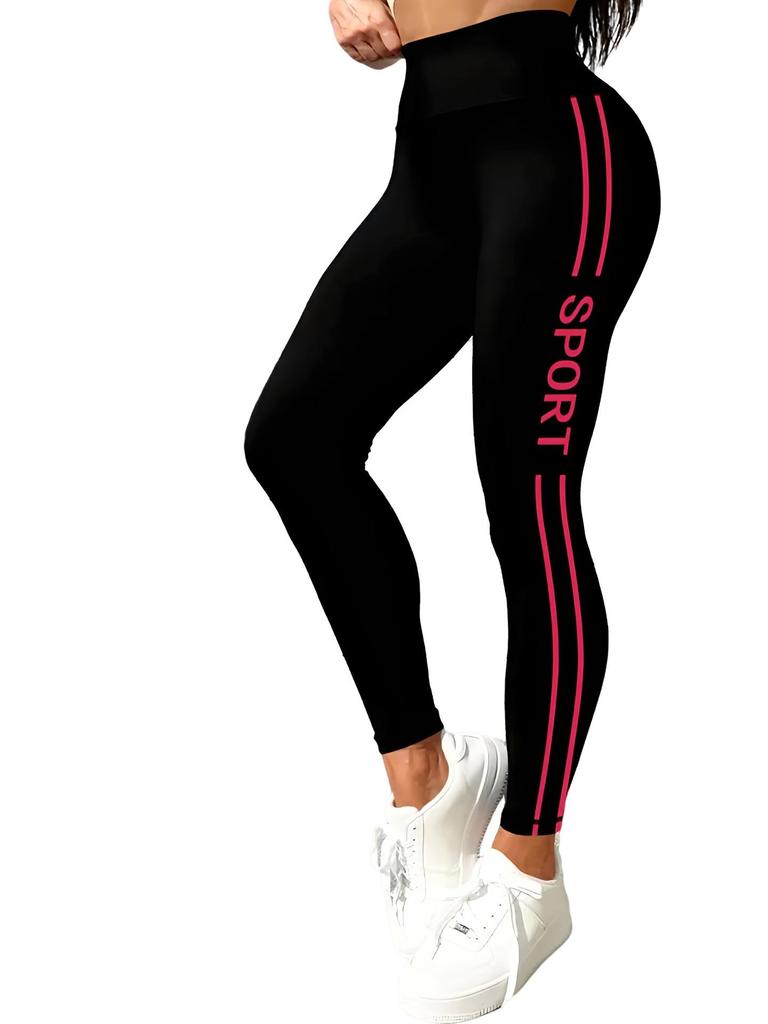 Kadın Yüksek Bel Düz Renk Yoga ve Fitness Pantolonu