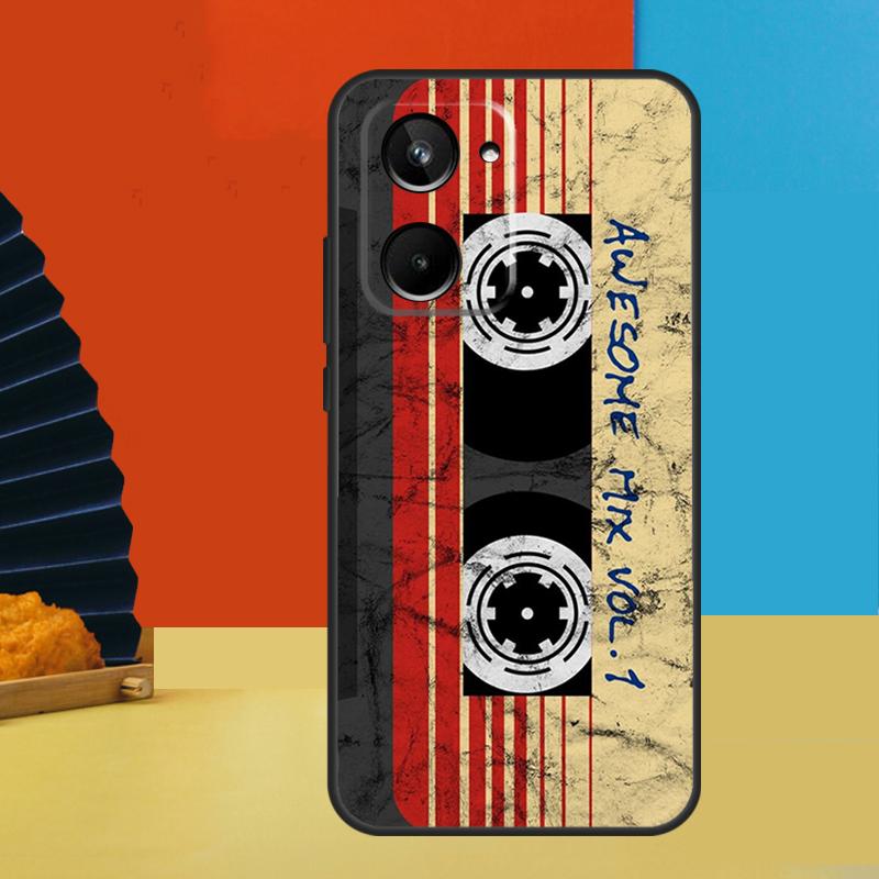 Vintage Cassette tape retro style For Realme GT7 Pro GT6 10 11 12 13 14 15 Pro Plus C55 C67 C63 C61 C53 C31 C65 C71 C75 Case