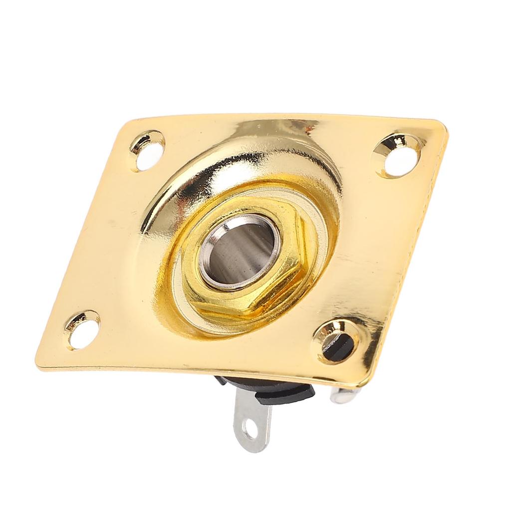 Placă mufă de ieșire pentru chitară Placă de mufă pentru mufă compactă din metal de formă pătrată pentru Telecaster