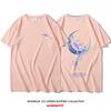 plus Size American Retro Print ort Sve T-irt Thin Loose Pure Cotton Summer Faionable f Sve Top for Women