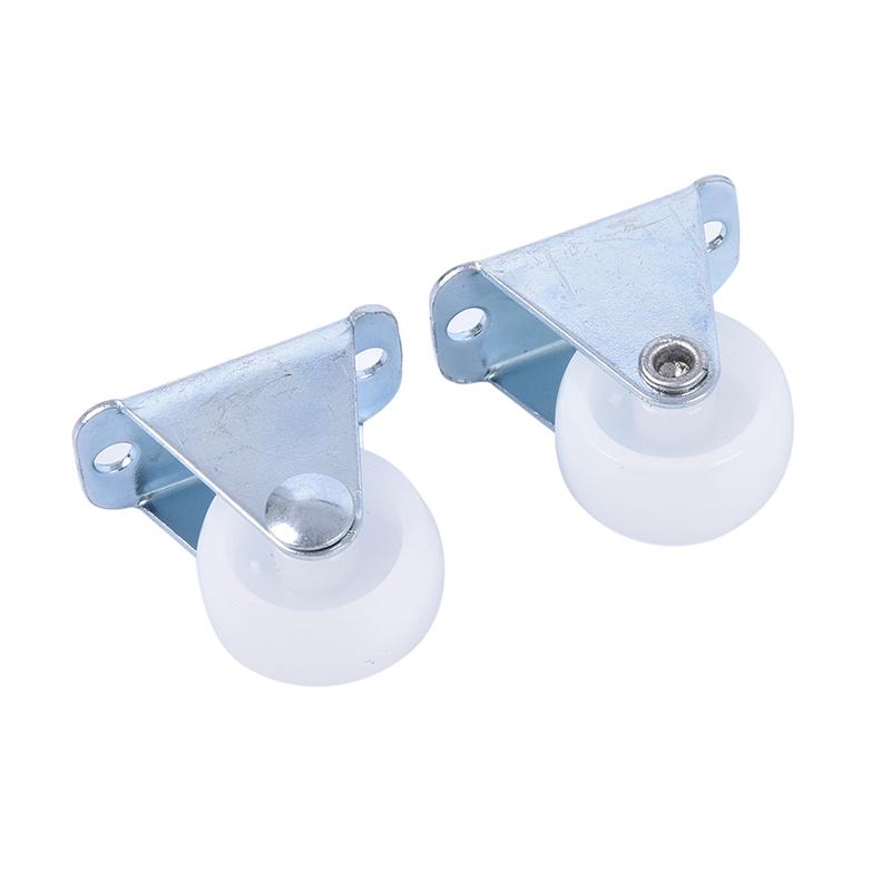 Universal Casters 1" Furniture Wheel Castor White Pp Nylon One Way Wheel