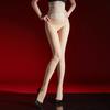 Xiyue Hibiscus Streamer Lace High Waist Oil Shiny Black Silk Oil Shine Pantyhose Sexy Silky Female Emotional Stockings Large Size