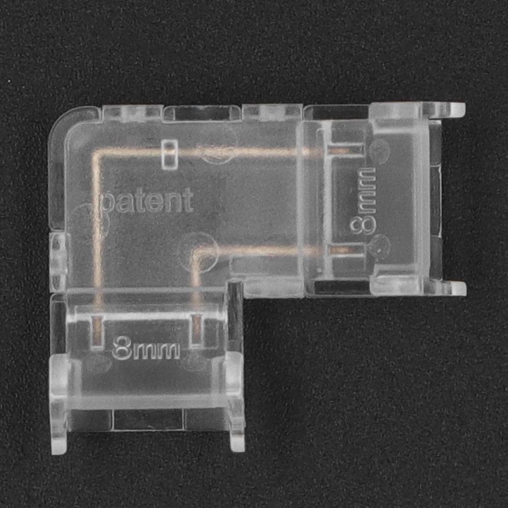 8pcs 2PIN Strip Light Connector Transparent COB LED Connector LED Strip Connector  For DIY Projects
