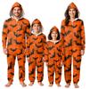 Halloween Print Family Matching Hooded Long Sleeved Zippered Jumpsuit Set