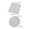 Versatile Silicone Casting Mold Epoxy Resin Mold Versatile Round/Square Coaster Ornaments Mould Jewelry Making Tool