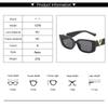 New Sunglasses Metal V Square Fashion Sunglasses Lady Retro Street Po Candy Colored Glasses Ins