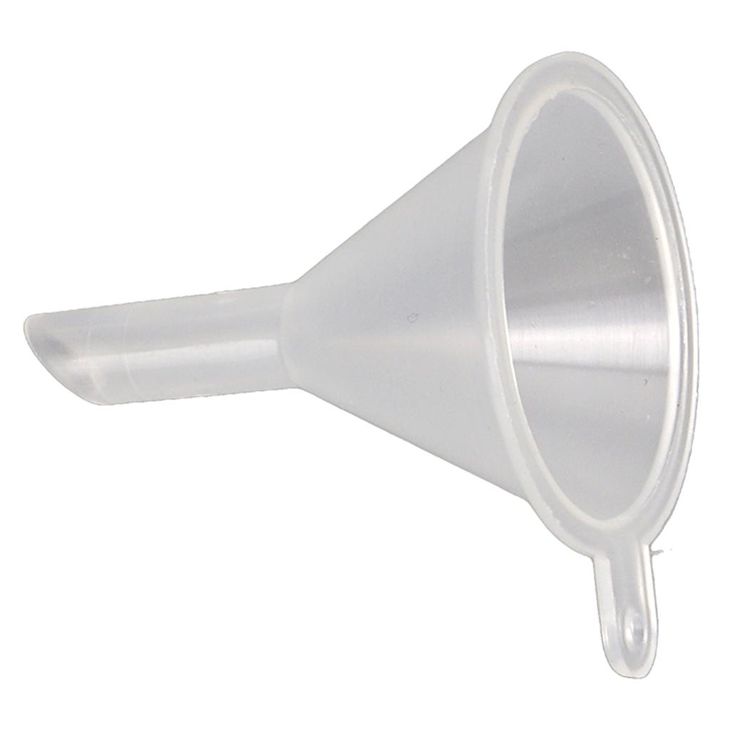 2pcs Plastic Mini Funnel Transparent Portable Multi Purpose for Perfumes Liquid Powder Essential Oils