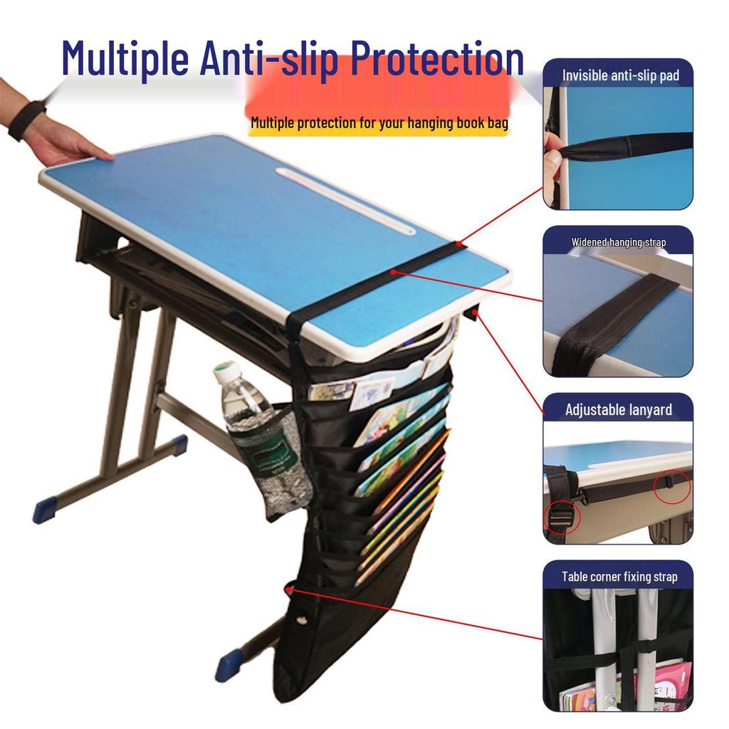 Office Desktop Hanging Book Storage Bag for Students