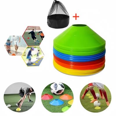 10 Stück Fußball Trainingsschild Schale Spielzeug Druckbeständige Kegel Markierungsscheiben Eimer Outdoor Basketball Training Sport Zubehör Spielzeug