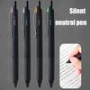 Gel Pen Quick-Dry Black Ink 0.5mm Smooth Writing Pen for Exams Office Non-Slip Grip Silent Click Retractable Pen for Library Classroom