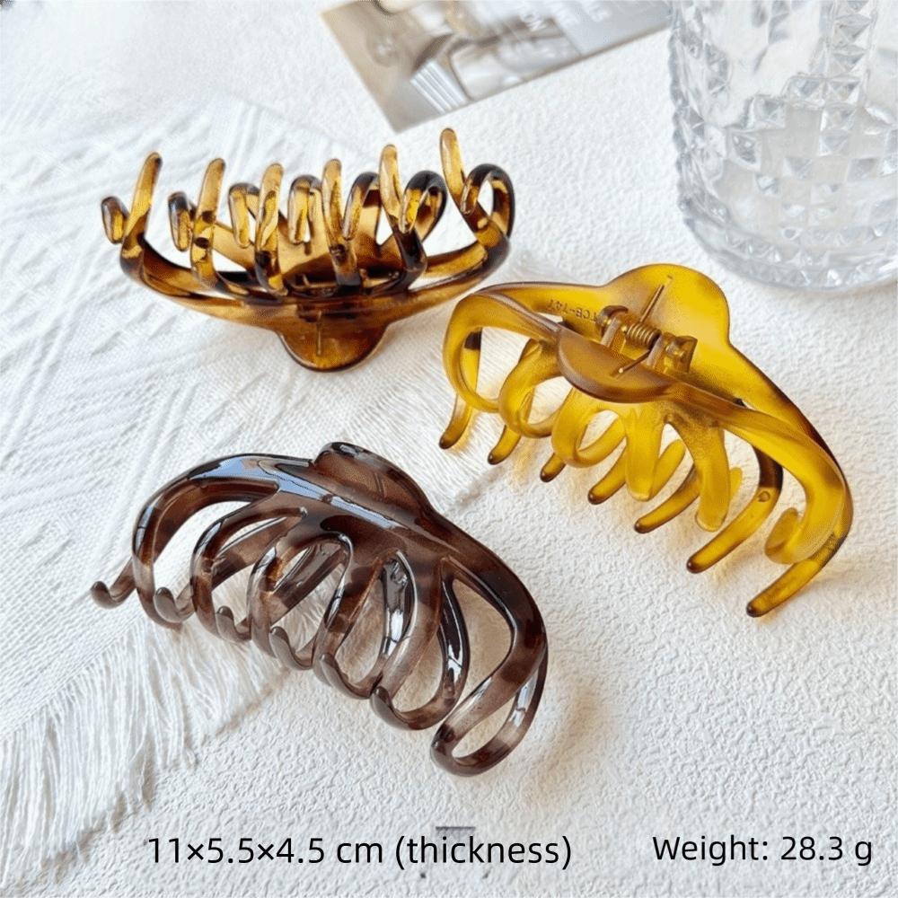 Strong Grip Leopard Print Clip French Elegance Tortoiseshell Hair Clip Claw Clips  Office