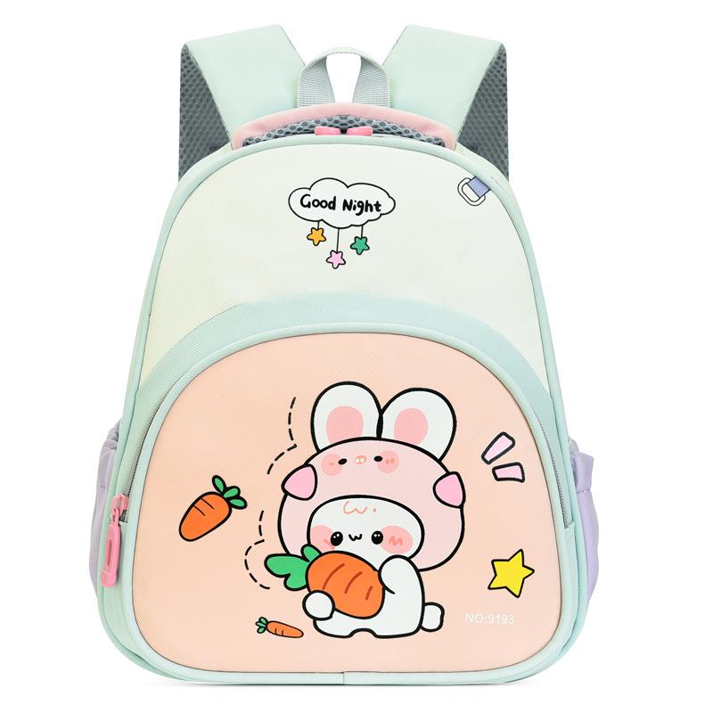Children's Cartoon Rabbit Backpack for Spine Protection - Toddler To Kindergarten Small & Medium Size