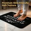 Funny This Is My Happy Place Don’t It Up Flannel Doormat, 2026 New Funny Door Mat, Absorbent Sarcastic Mat for Entryway, Washable Housewarming Gift