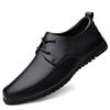 Fashion Genuine Leather Men Business Shoes Fashion Men's Oxford Shoes Lace-Up Male Breathable Casual Shoes Spring Summer  Flats Sneakers