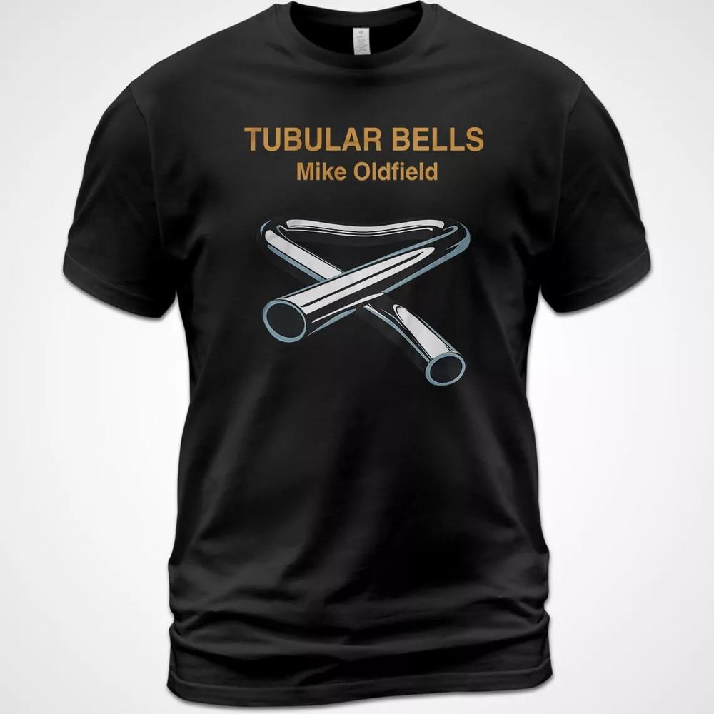 Cotton TShirt Mike Oldfield Tubular Bells Album Tee Kevin Ayers David Bedfor... Unisex T-Shirt S