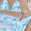Women's Bikini Swimsuit Split Three-piece Swimsuit Tie-dye 4 Color