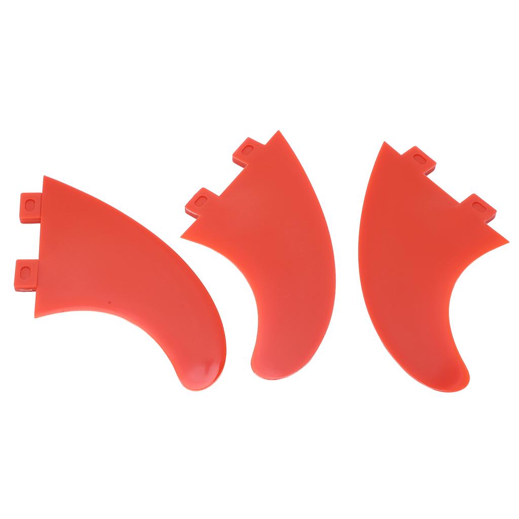 3 stk Surfebrettfinner Glassfiber Thruster Finnesett Surfetilbehør for Longboard Stående Padle