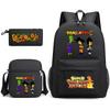 Dragon Ball Super Z Printed Backpack 3-Piece Set Casual Outdoor School Bag 3-Piece Set