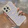 Retro Colorful Purple Leopard Women For Iphone 17 16 15 14 12 Phone Case Four Corner Anti Fall Protection Portable Hanging Rope