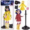Ghost Mom Caroline Doll Yellow Raincoat Black Cat Joint Movable Action Figure Dress Up Set Toy Ornament Birthday Gift
