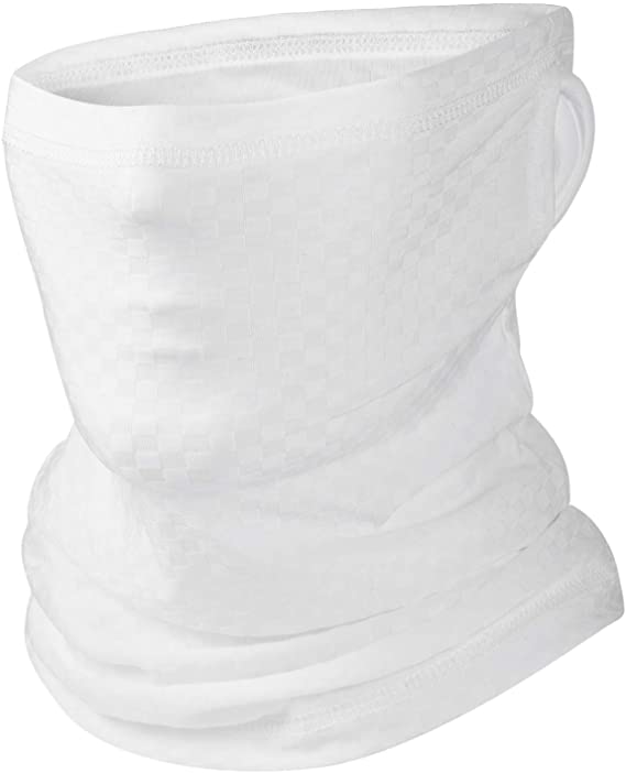 Balaclava Mask Neck Bandana with Ear Hangers Cooling Neck Gaiter Scarf for Man Women Summer Outdoor Sports