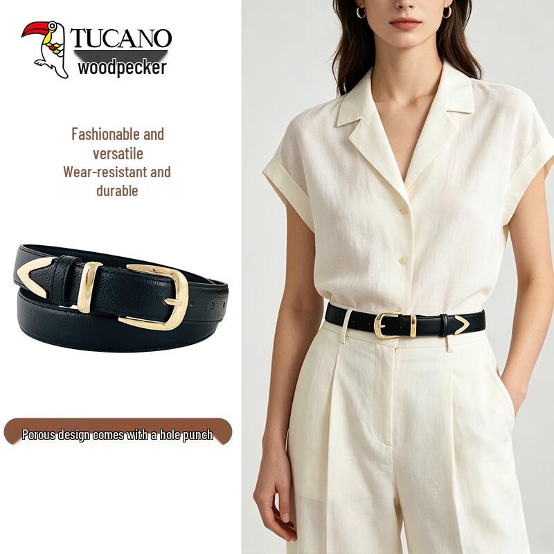 TUCANO Women s Fashion Pin Buckle Leather Belt 105cm