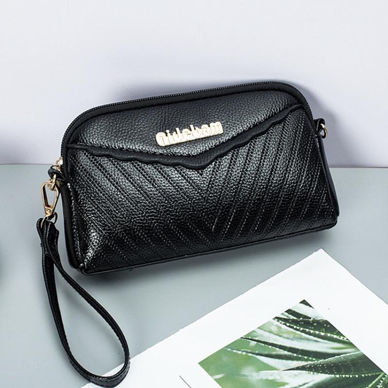 New Small Satchel Mini Printed Mobile Phone Shoulder Oblique Span Bag Letter Casual Multi-layer Wrist Plaid Change Bag