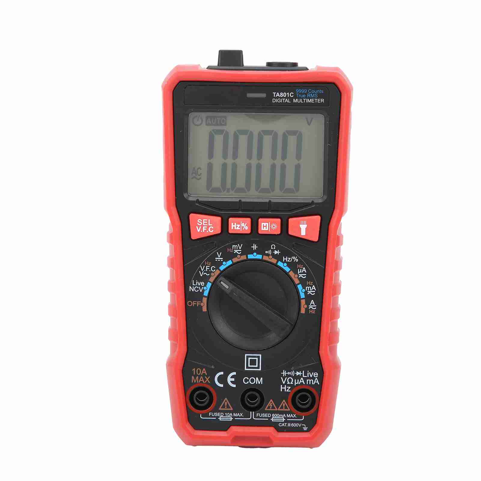 

TA801C Цифровий мультиметр Автоматичний кишеньковий багатофункціональний Домашній Ударостійкий Високоточний Ліхтарик