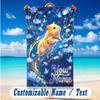 Adventure Journey Theme Beach Towel Personalized Custom Name & Text Soft Quick Dry Beach Towel for Swimming Travel