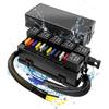 12 Vlot Fuse Relay Box Pre-Wired Fuse and Relay Box with 6 Relays and 11 Way ATC/ATO Relay Fuse Box Block for Auto Car Marine