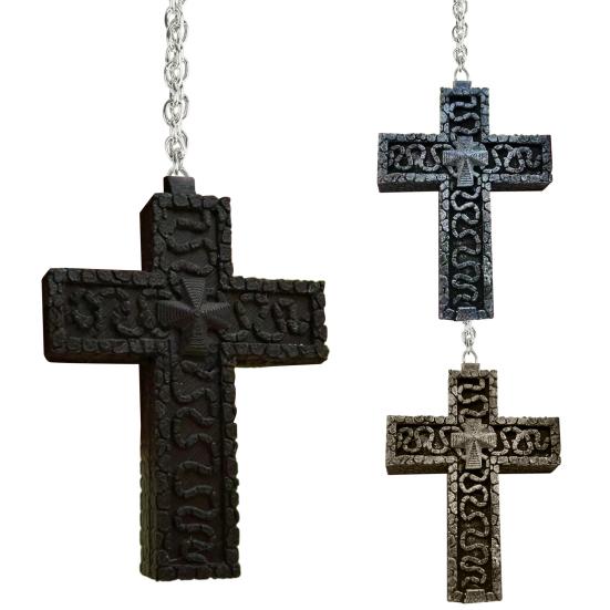 Squid Necklace Chinese Character Ten-Shaped Pendant Necklace with Secret Compartment