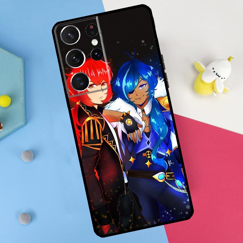Kaeya and Diluc Genshin Impact Back Case For Samsung Galaxy S26 S25 S24 S21 S22 S23 Ultra S10 Plus S20 FE S25 FE Soft Cover