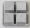 Maitre Francais IT-SL4 GM Silicone Ice Tray, 4-Cavity, Gray Marble, Square, Large Cube