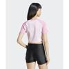 adidas Hello Kitty Kuromi Graficzny Łączony Sportowy T-shirt V1 Damskie Topy Jasnoróżowy JH0570