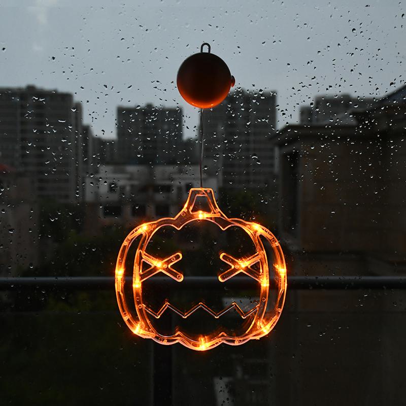 

Хэллоуин оконные огни для дома светодиодные тыквы паук призрак светодиодные присоски лампа Хэллоуин вечеринка подвесные украшения детские сувениры Pumpkin