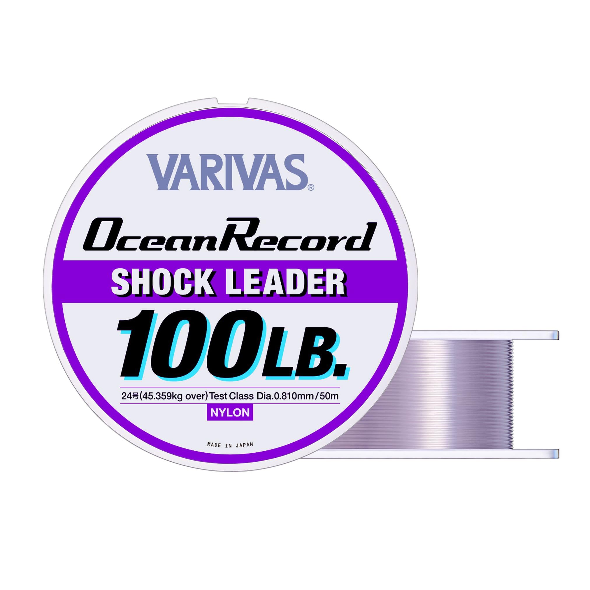 

Maurice VARIVAS Ocean Record Shock Misty Leader, Nylon, 50m, 24#, 100lb, Purple, 24#/100lb