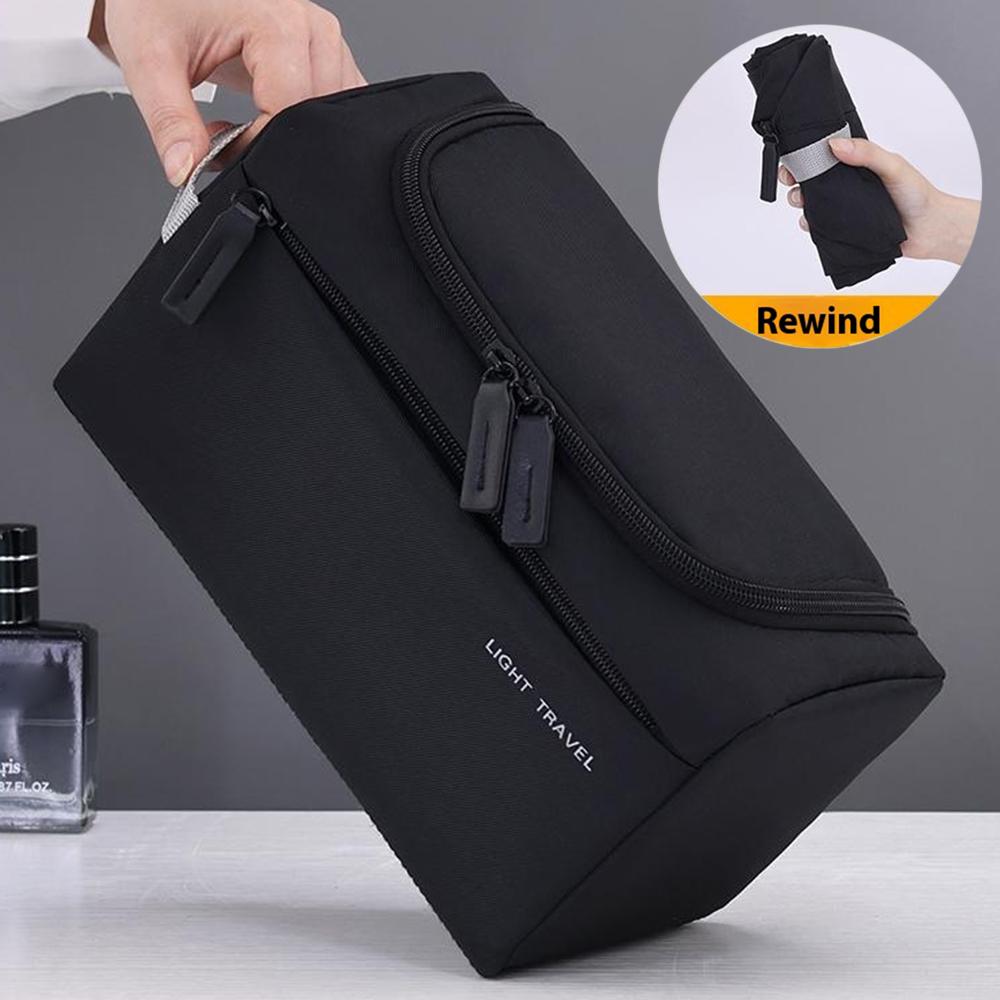 4038 For Men Portable Travel Toiletry Bag Oxford Cloth Waterproof Foldable Cosmetic Organizer,Size M