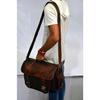 Handmade Briefcase Bag Satchel Men's Very Lightweight Leather Laptop Messenger