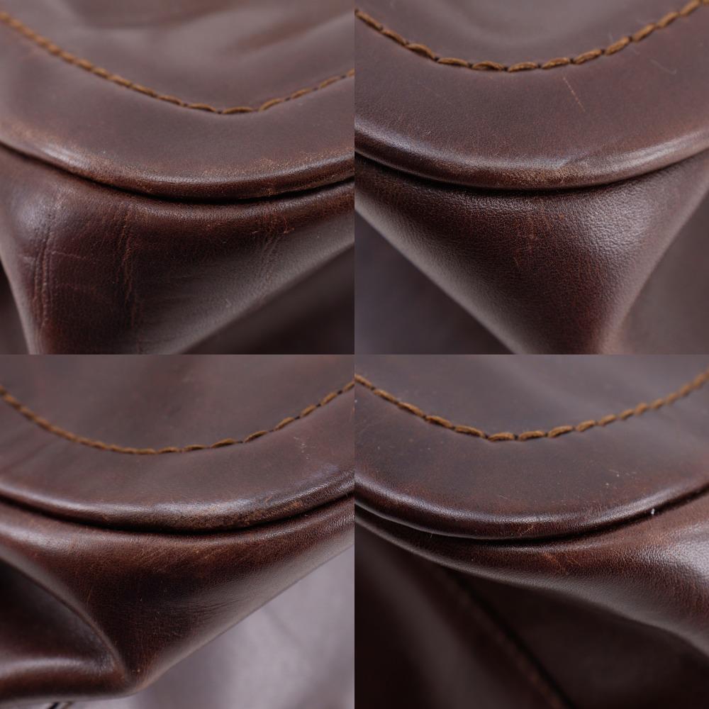 BALLY Tote Bag Brown leather Women Used